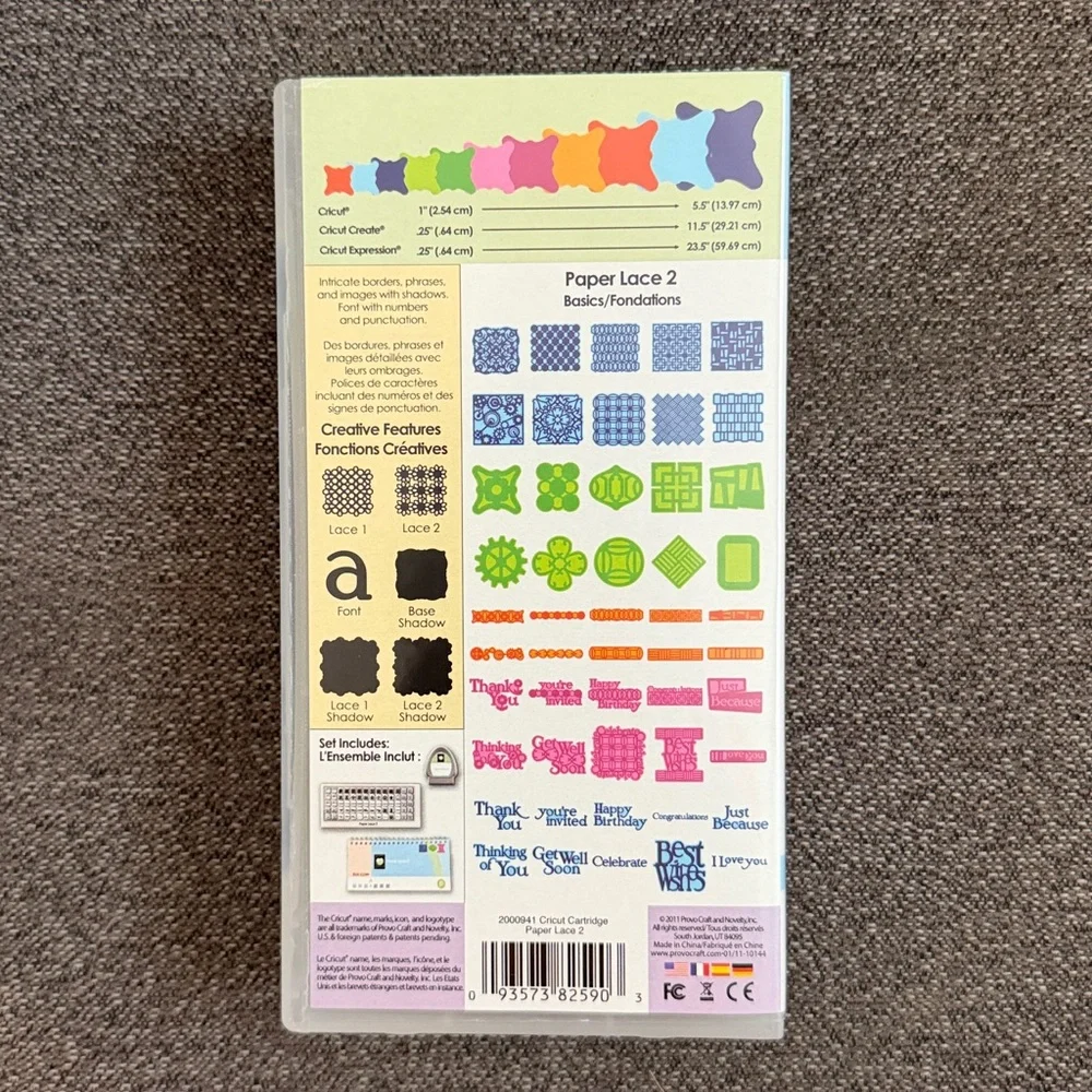 Cricut Paper Lace & Paper Lace 2 Bundle of Two NWOT